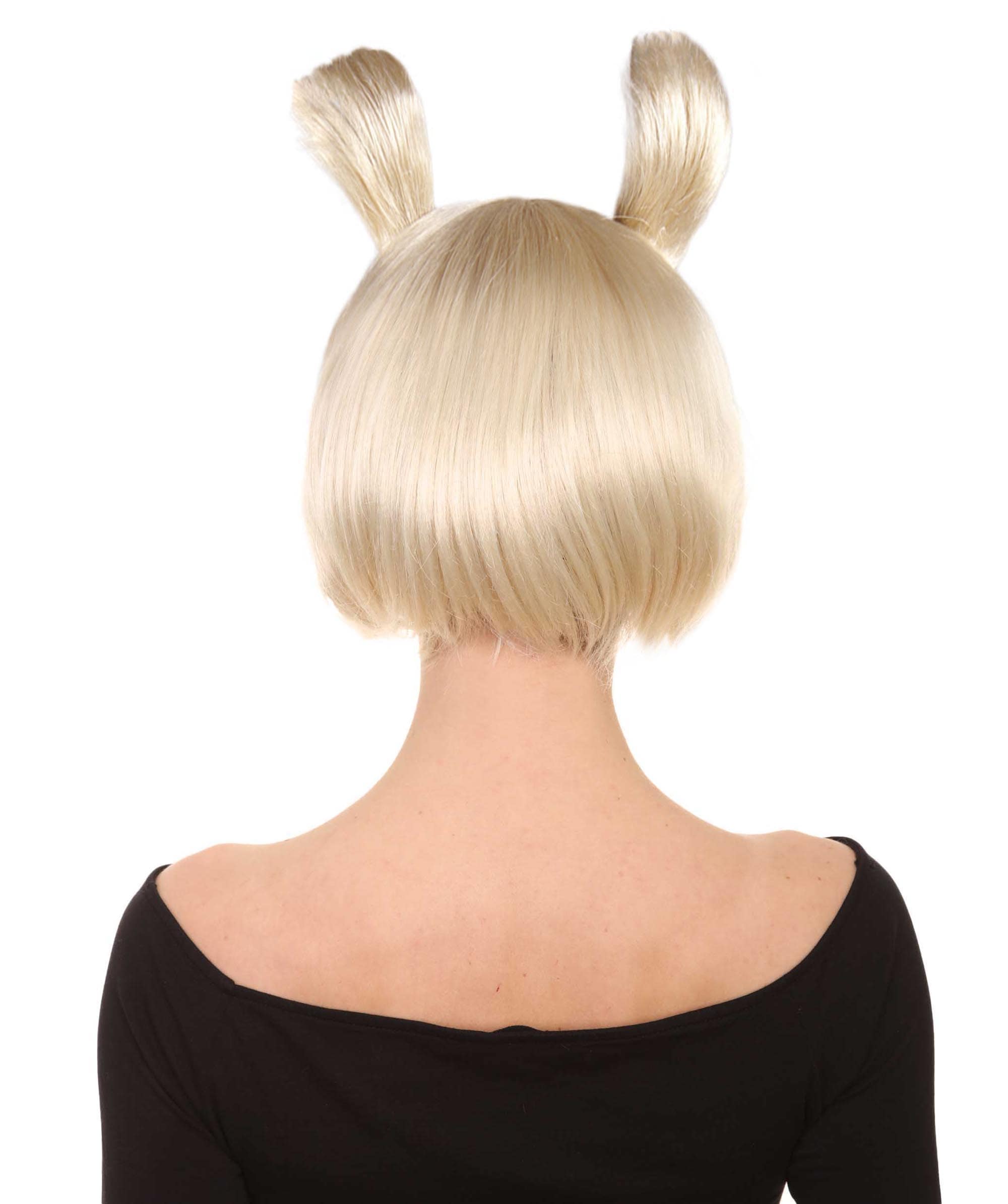 Wig Rabbid Rabbit Blonde Womens Bob Wig - HalloweenPartyOnline