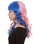 B & W Wig | Pink Sky Curly Cosplay Halloween Wig