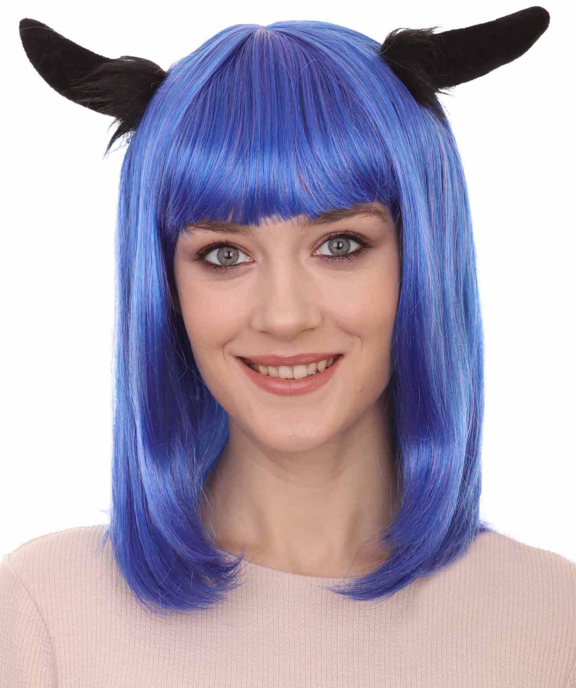 Pico Devil Purple Wig | - HalloweenPartyOnline