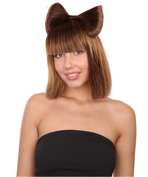 Adult Women's Butterfly Bow Wigs | Celebrity Wig for Halloween | Premium Breathable Capless Cap