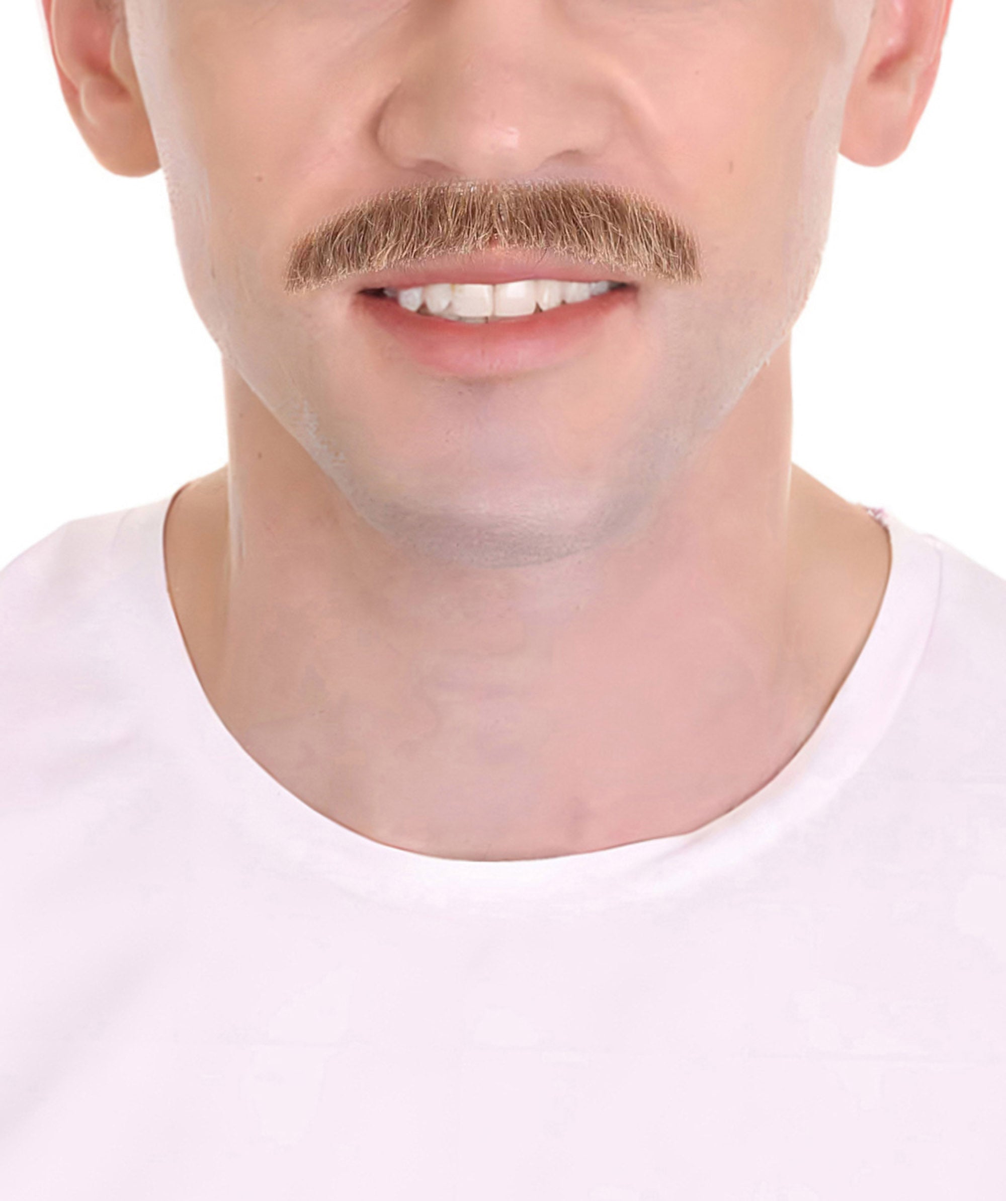 Brown Color Mustache | - HalloweenPartyOnline