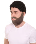 Adult Men's Long Beard and Mustache Set | Perfect For Halloween | Flame-Retardant Synthetic Fiber | Multiple Color Options