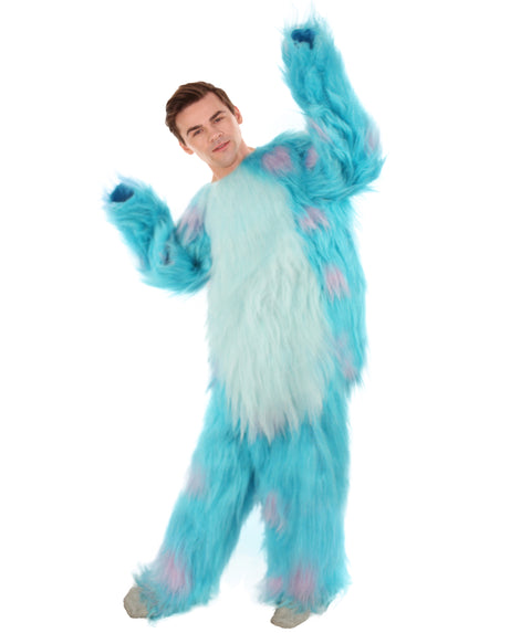 HPO Blue and Pink Scare Monster Costume  - Long Synthetic Fibers