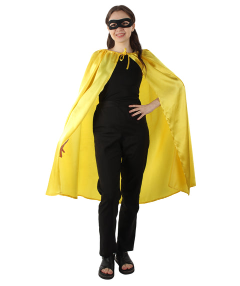 Adult Women's Superhero Cape with Mask Set Cartoon Costume |  Multiple Color Options Halloween Costume