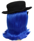 HPO |  Cousin Creature Costume Wig | Shoulder Length Wig with Hat and Glasses, Halloween Wig