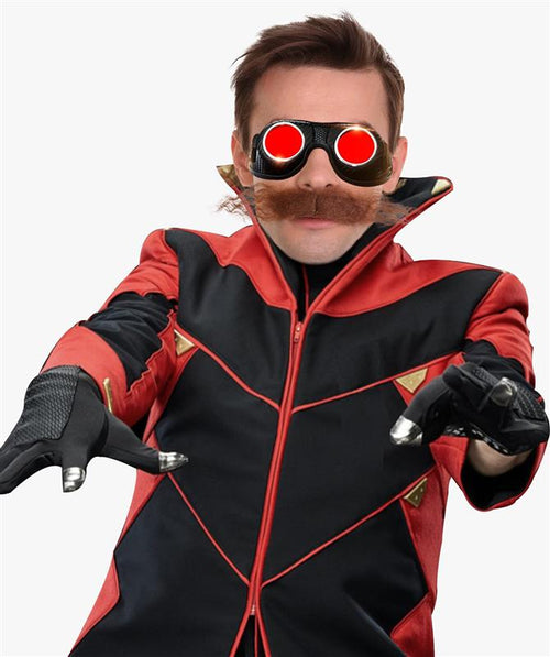 Supervillain Long Curly Mustache