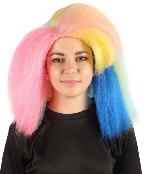 Rainbow Cut Afro Wig