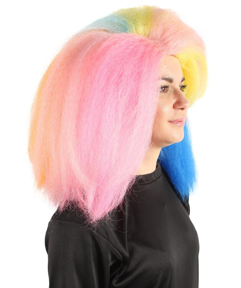 Rainbow Cut Afro Wig