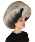 Drag Queen Grey-black Bouffant Wig