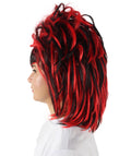 Black and Red Gothic Updo Wig