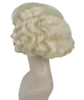 Blonde Retro-styled Wavy Wig