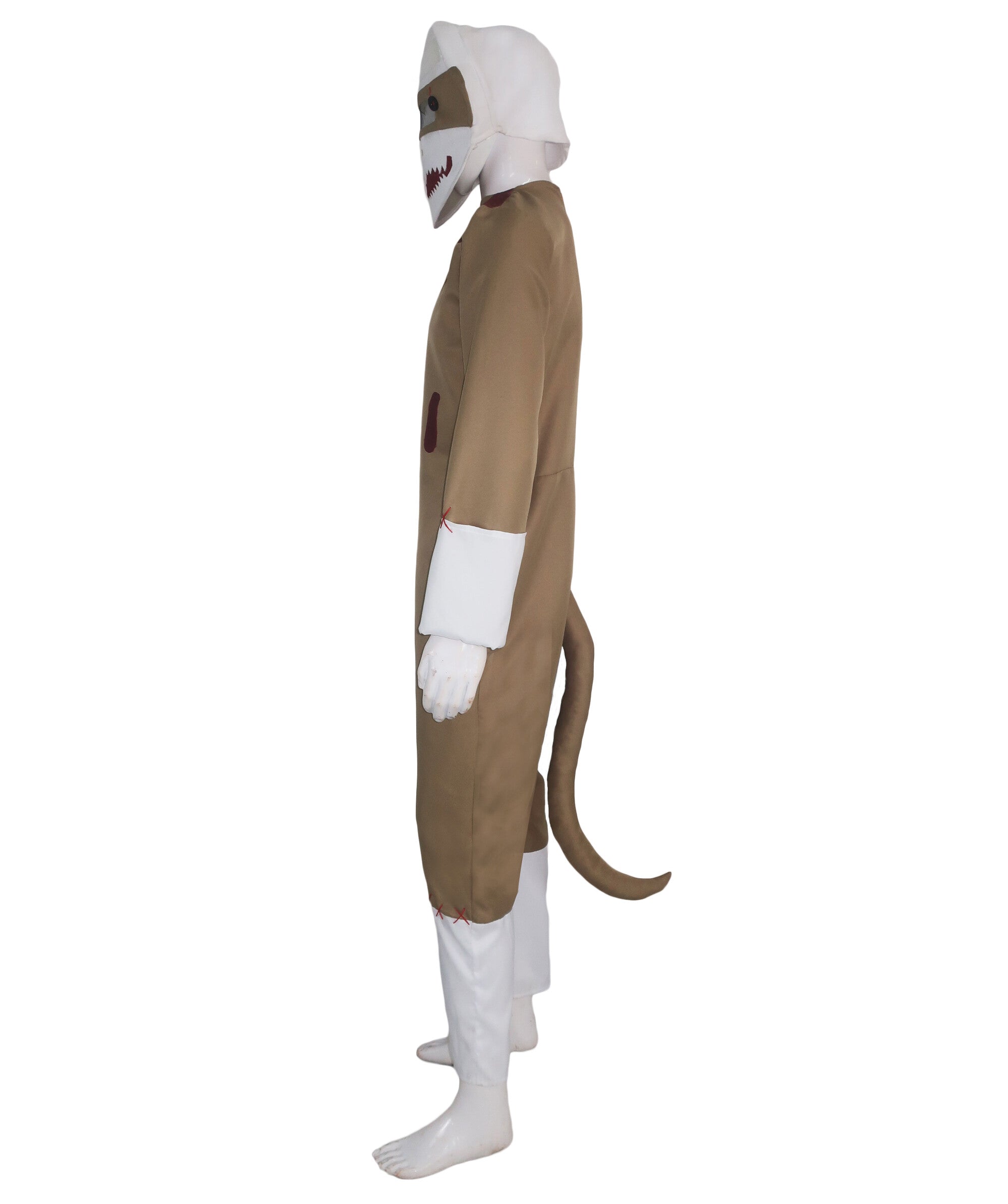 Scary Monkey Costume - Small / Khaki - HalloweenPartyOnline