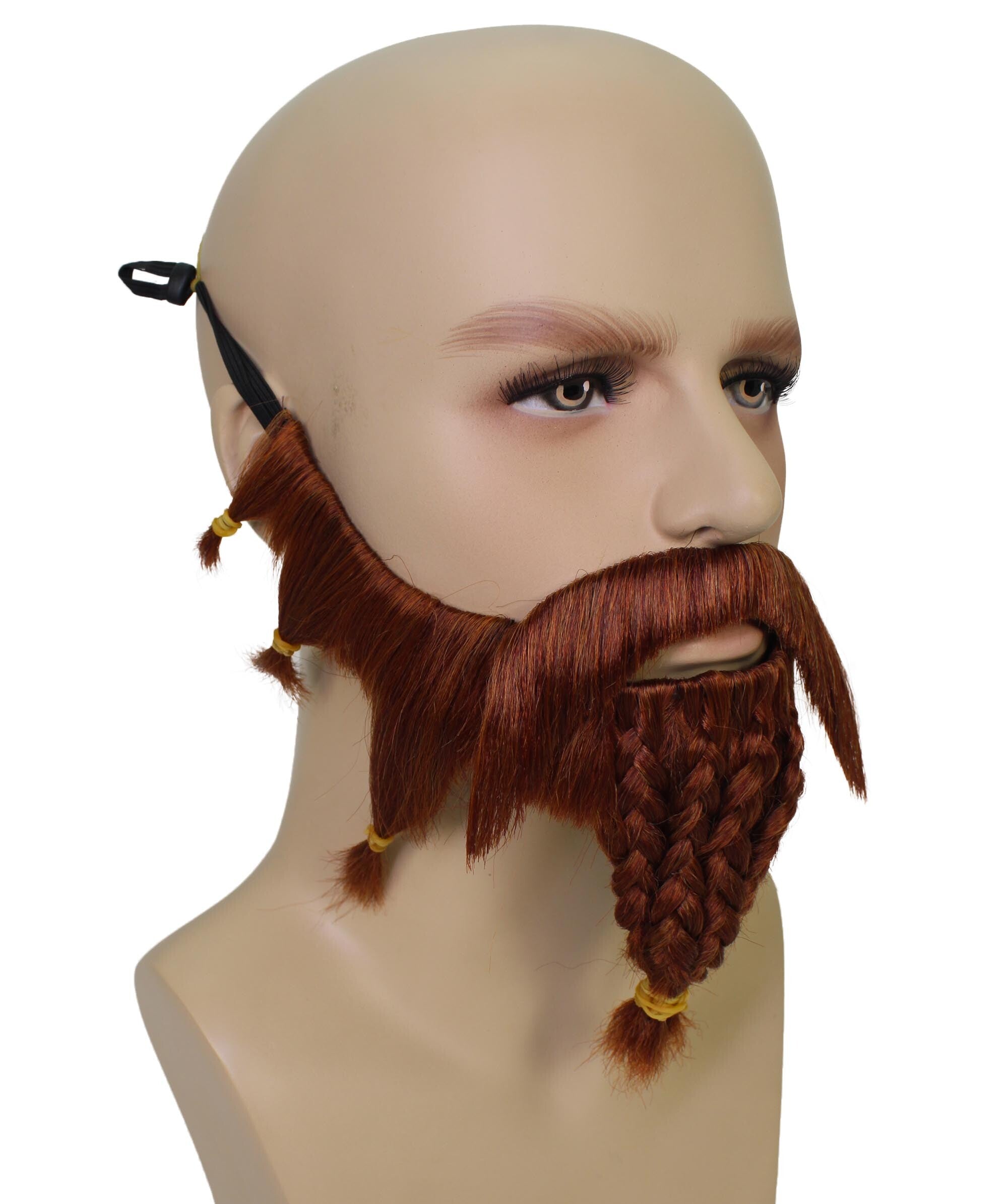 Mens Brown Mustache And Beard Set Halloweenpartyonline 1750