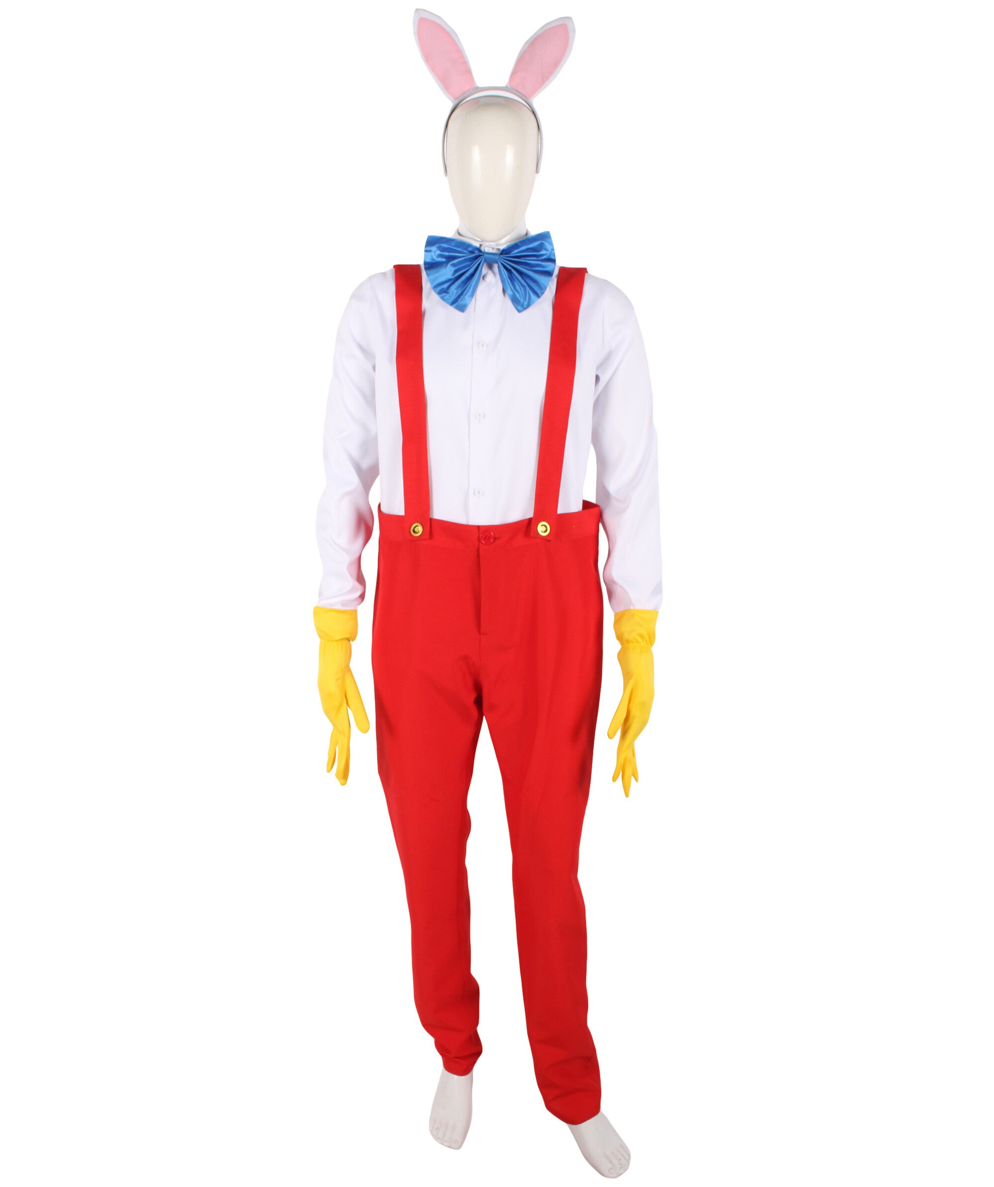 Animated Fictional Rabbit Overalls Costume Set - HalloweenPartyOnline