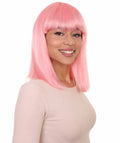 Lt. Pink Bob Fancy Party Wig
