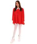 Adult Women's Sleeves Dress Celebrity Costume | Red Cosplay Costume