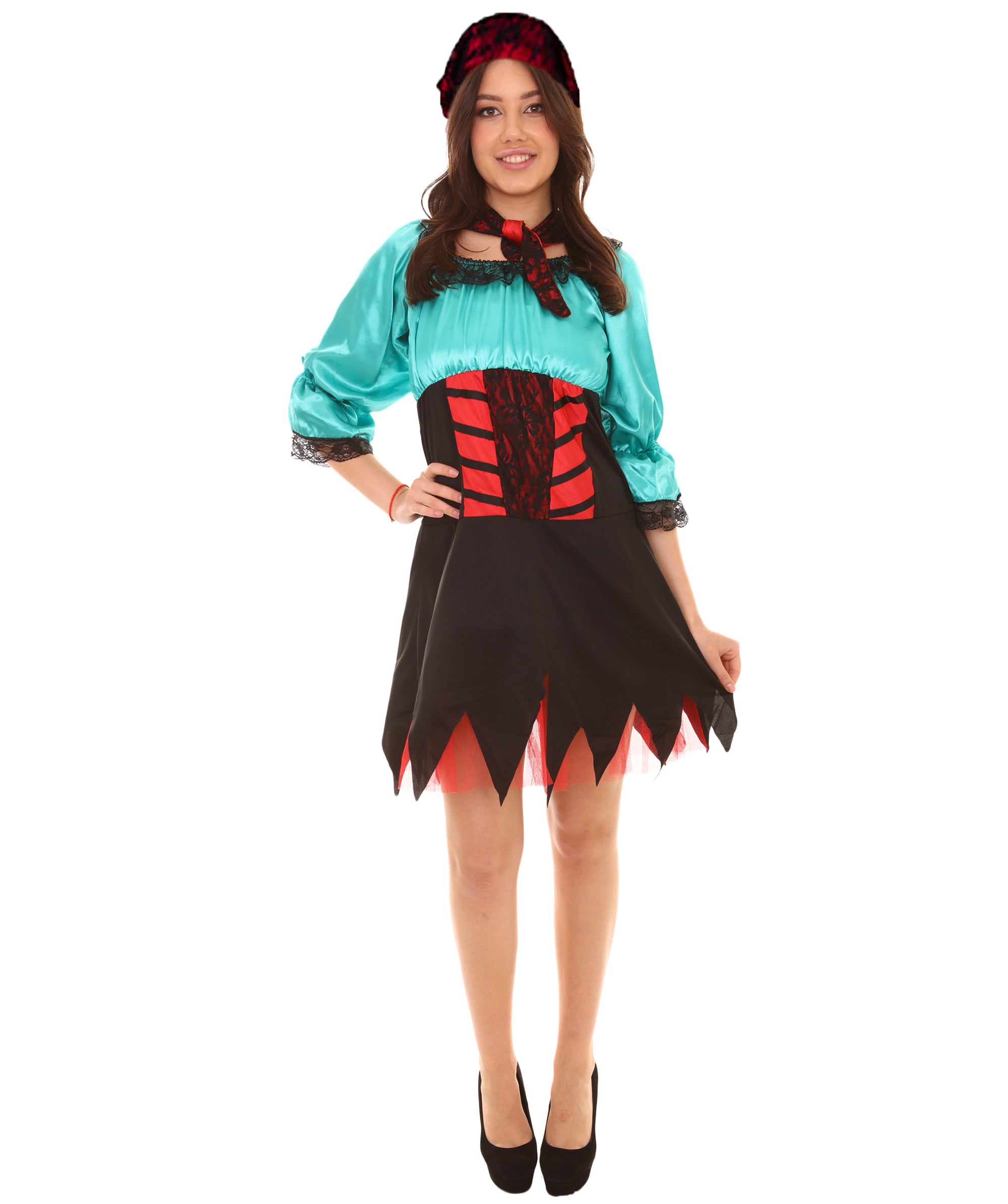 Adult Women's Sexy Pirate Costume | Green Cosplay Costume