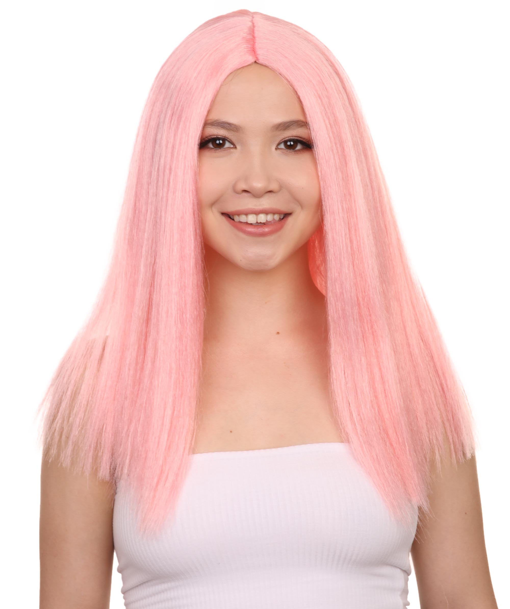 Glam Wig Adult Pink Short Fringed Fantasy Costume Hair