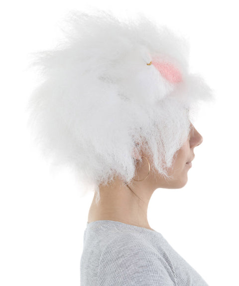 Fluffy Cat Womens Wig with Pink Ears