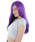 Witch Black Purple Wig