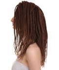 Ombre Halloween Dreadlocks Style Women's Wig | Brown Hair | Premium Breathable Capless Cap