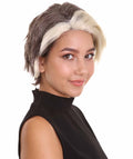 Women's Short Length Side Part Dirty Blonde Straight Wig