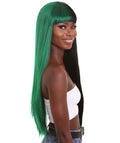 Lace Split Dye Blow Out in Dark Green and Black - Adult Fashion Wig | Nunique | Nunique