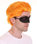 Adult Men's Animated Movie Superhero Family Son Wig with Mask Set | TV/Movie Wigs | Premium Breathable Capless Cap