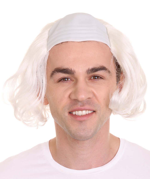 Old Fool Men Zombie Wig | White Scary Wigs