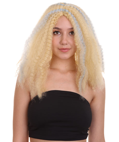Women's Length Curly Wig Multi Colored