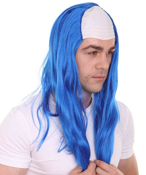 Creepy Clown Blue Scary Wig