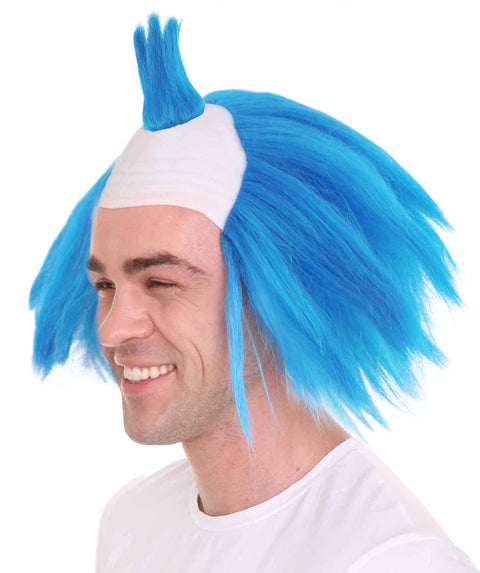Scary Twisted Clown Blue Wig | Horror TV/Movies Wigs
