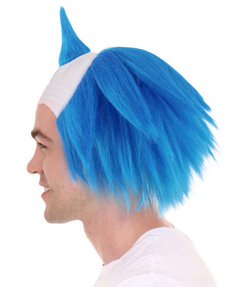 Scary Twisted Clown Blue Wig | Horror TV/Movies Wigs