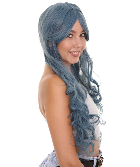 Blue Halloween Wig