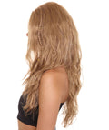 Women's Brown Color Straight Long Wig | Premium Breathable Capless Cap