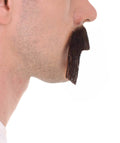 HPO Adult Men's Long Cowboy Mustache Novelty False Facial Hair Costume Accessory for adult