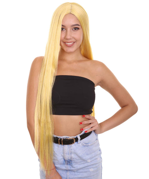 Women's Long Length Blonde Celebrity Wig - Capless Cap Design