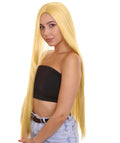Women's Long Length Blonde Celebrity Wig - Capless Cap Design