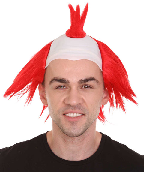 Scary Twisted Clown Wig | Red Halloween Wigs
