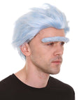 Scientist Lt Blue Wig