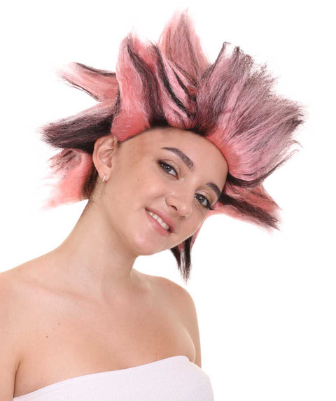 Womens  Animal Musical Wig , Pink & Black Animal Wigs , Premium Breathable Capless Cap