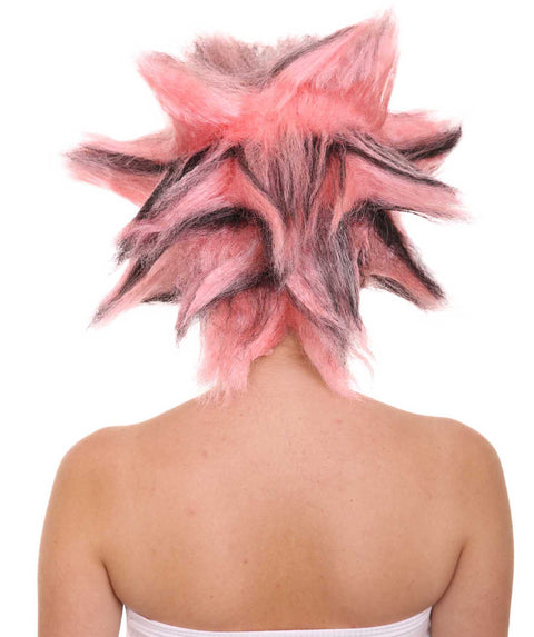 Womens  Animal Musical Wig , Pink & Black Animal Wigs , Premium Breathable Capless Cap