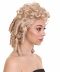 Women Colonial Historical Curly Wig