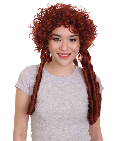 Renaissance Lady Red Colonial Wig