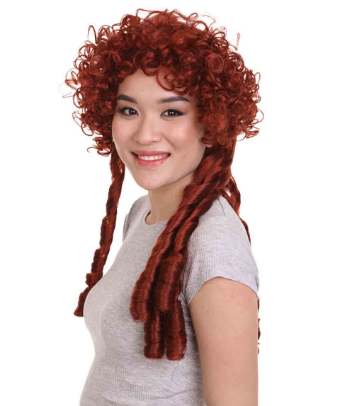 Renaissance Lady Red Colonial Wig