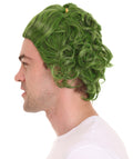 Green Mens Wig | Movie Cosplay Halloween Wig | Premium Breathable Capless Cap