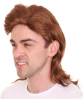 80s Brown Mullet Men's Wigs | Celebrity Cosplay Halloween Synthetic Wig | Premium Breathable Capless Cap