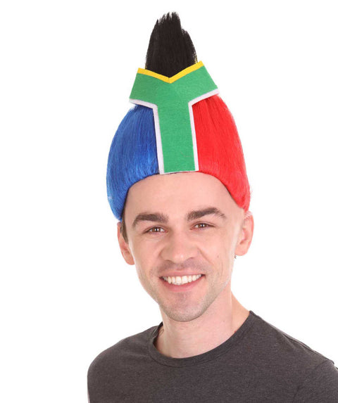 Men's Flag Troll Wig | Premium Breathable Capless Cap
