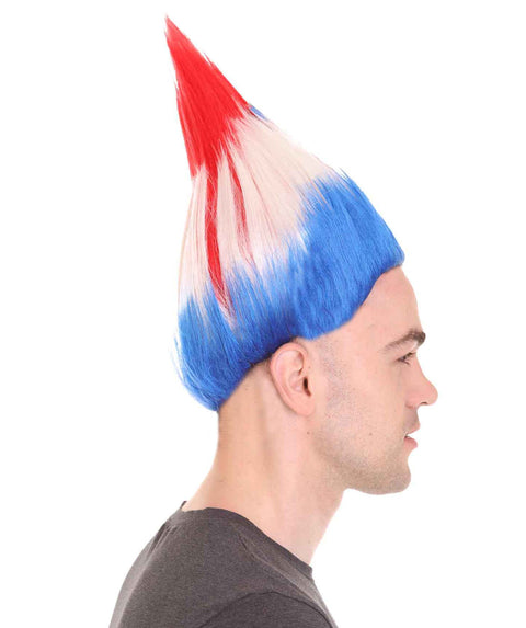 Croatia Flag Troll Wig