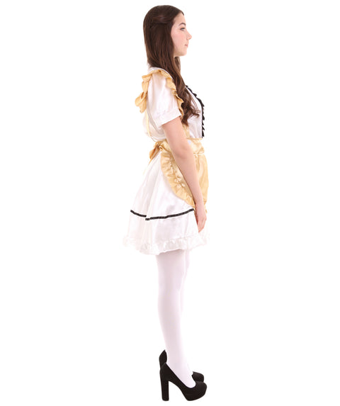 French Maid Gold Uniform Costume